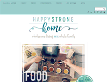 Tablet Screenshot of happystronghome.com